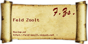 Feld Zsolt névjegykártya